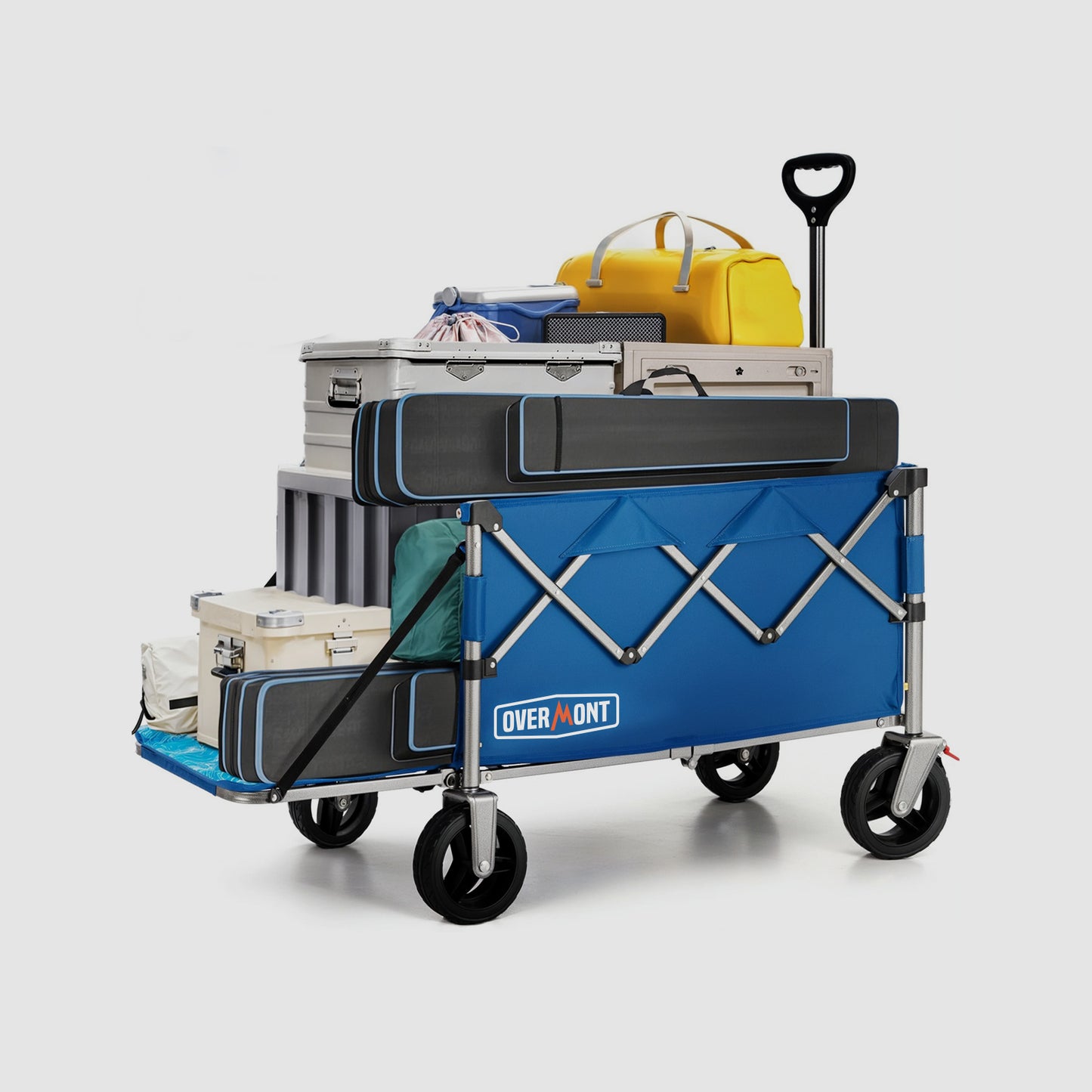 Overmont 200L Foldable Collapsible Wagon with Tailgate
