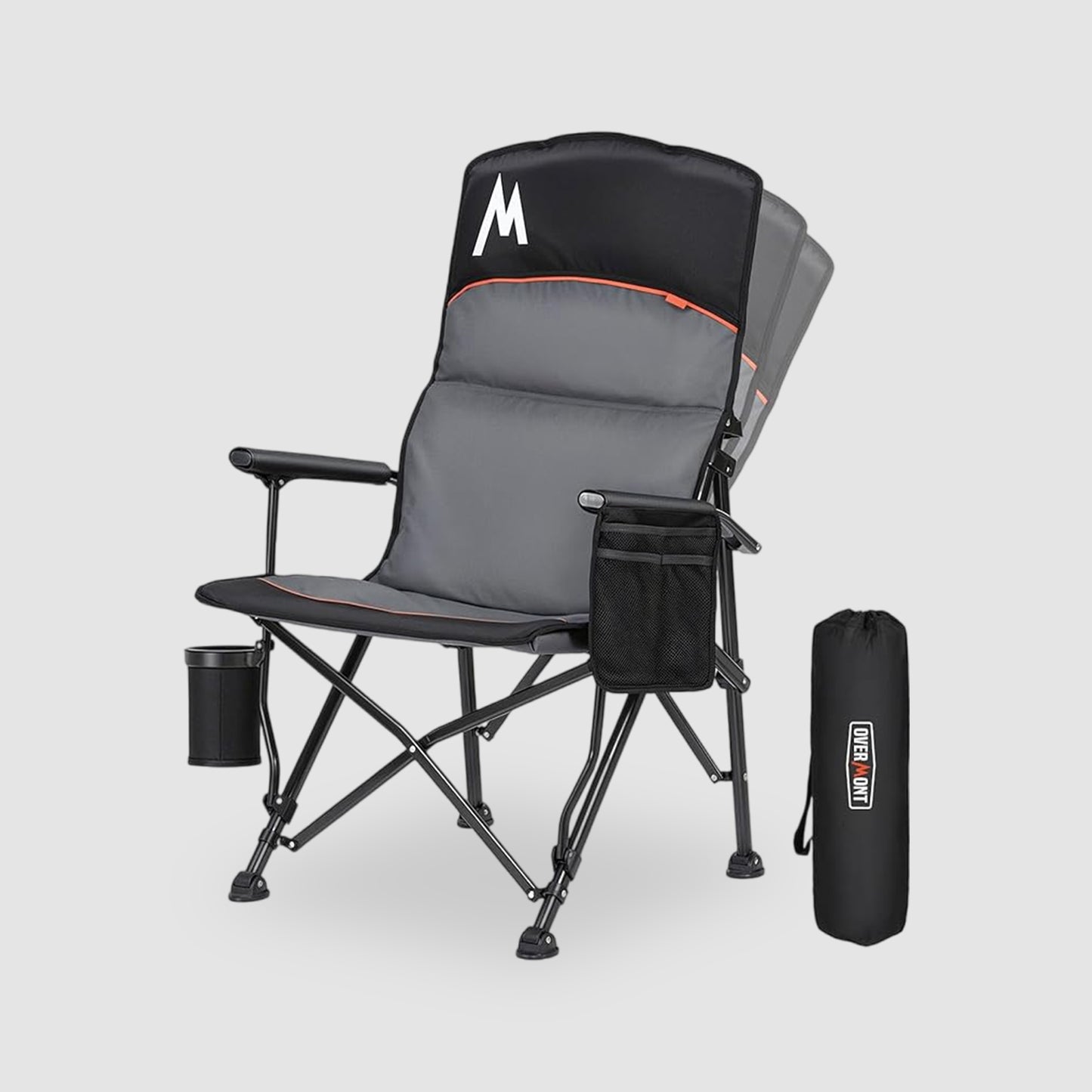 Overmont Back Support Camping Chair for Adults