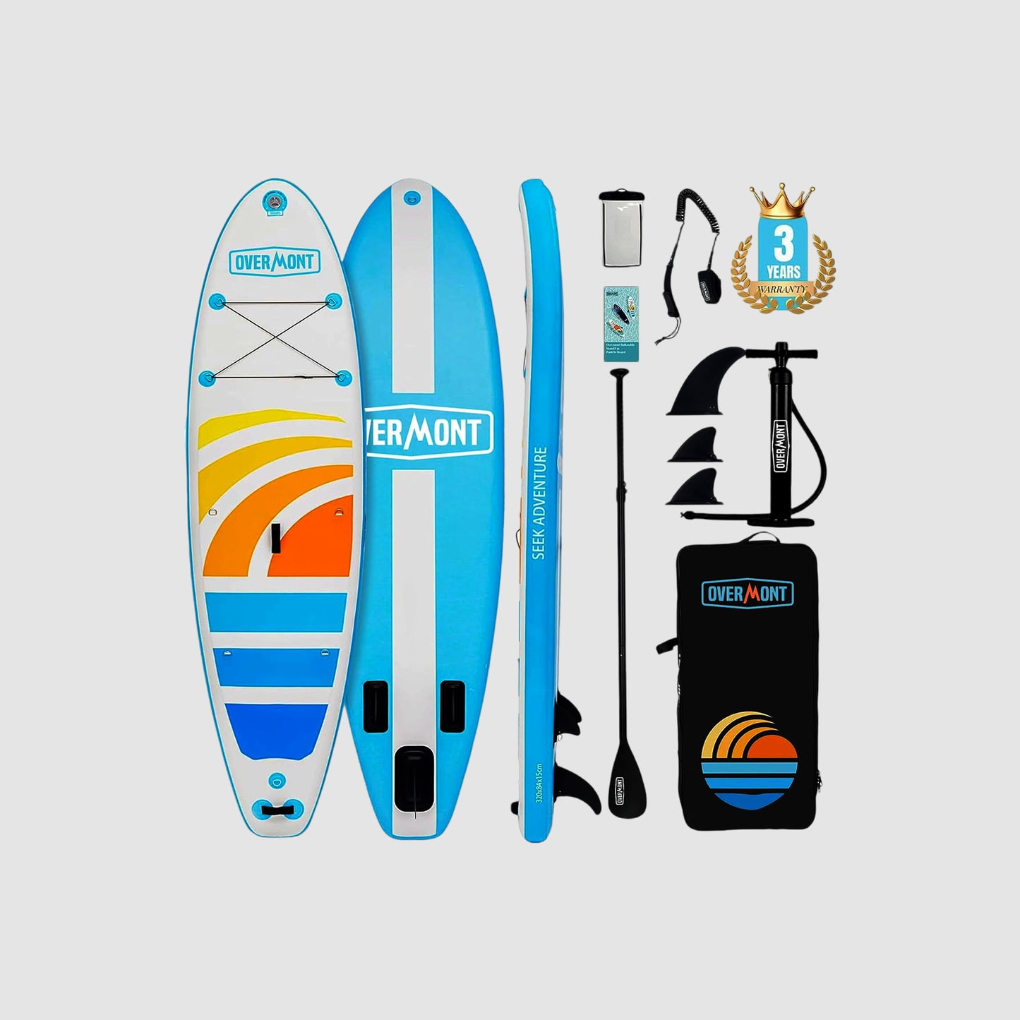 Overmont SUP Inflatable Stand Up Paddleboard