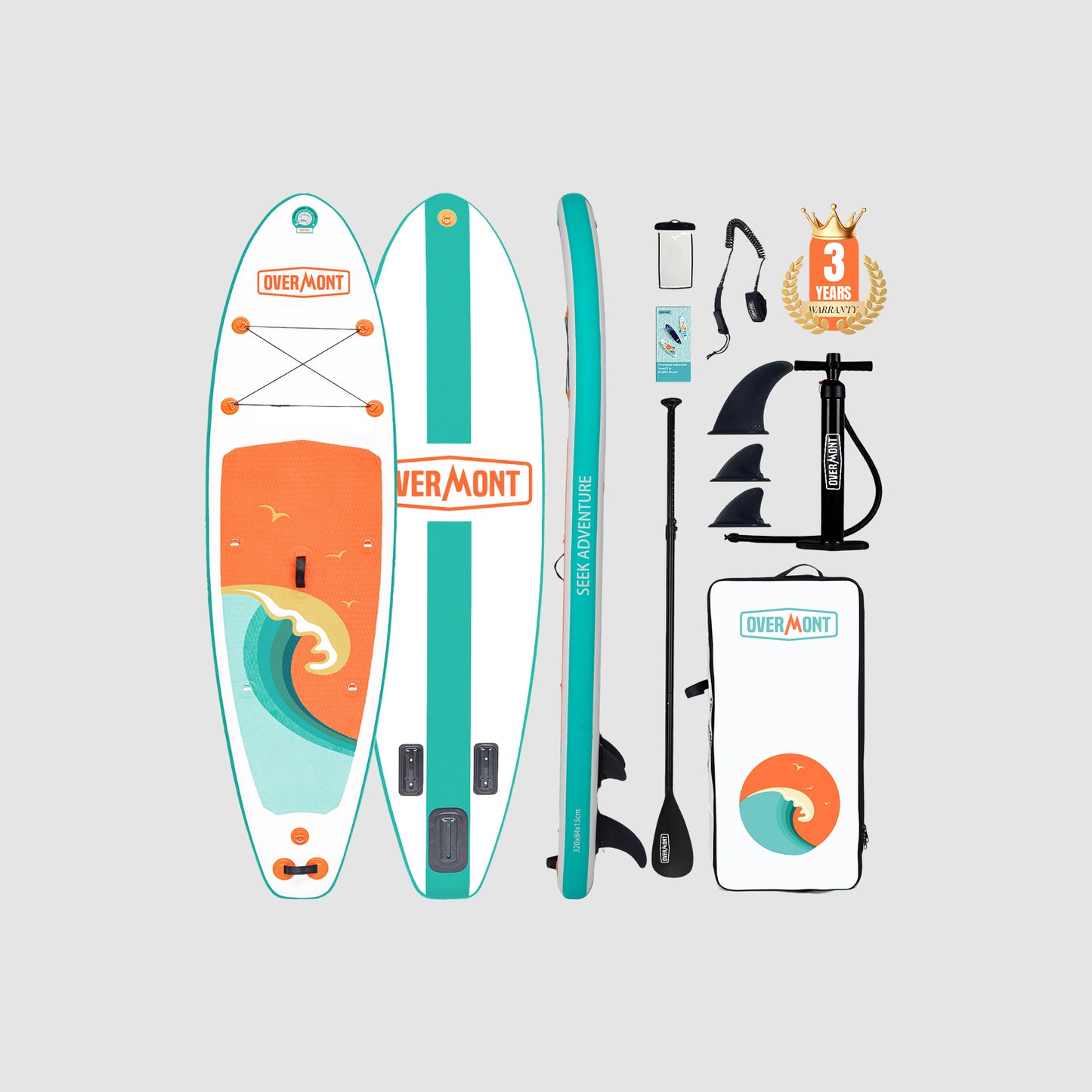 Overmont SUP Inflatable Stand Up Paddleboard