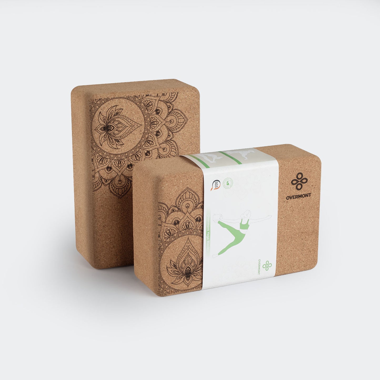 2 pack cork yoga blocks