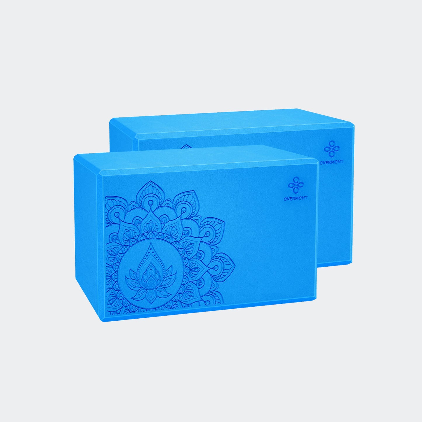 2pcs yoga block blue