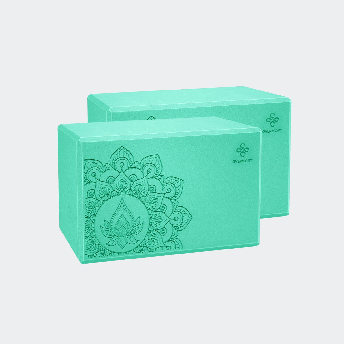 2pcs yoga block green