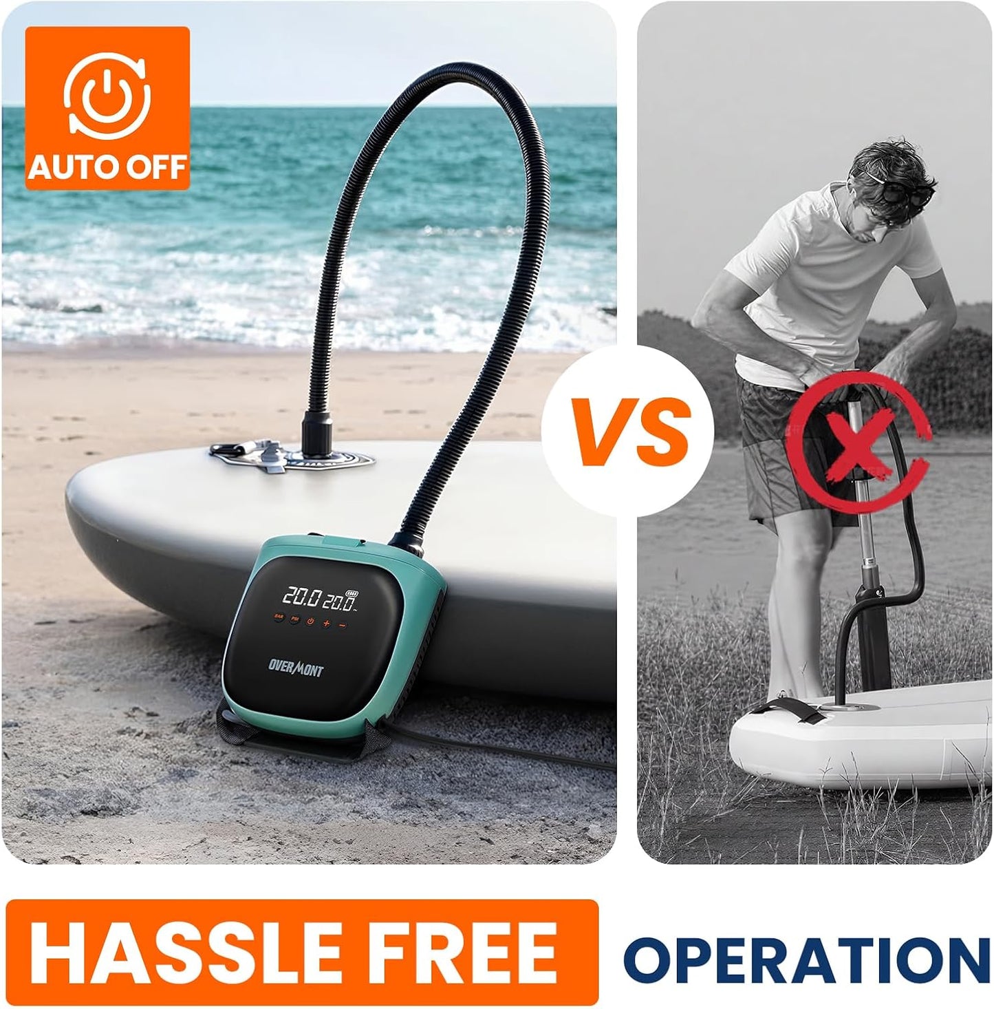 Overmont Electric Paddle Board Pump