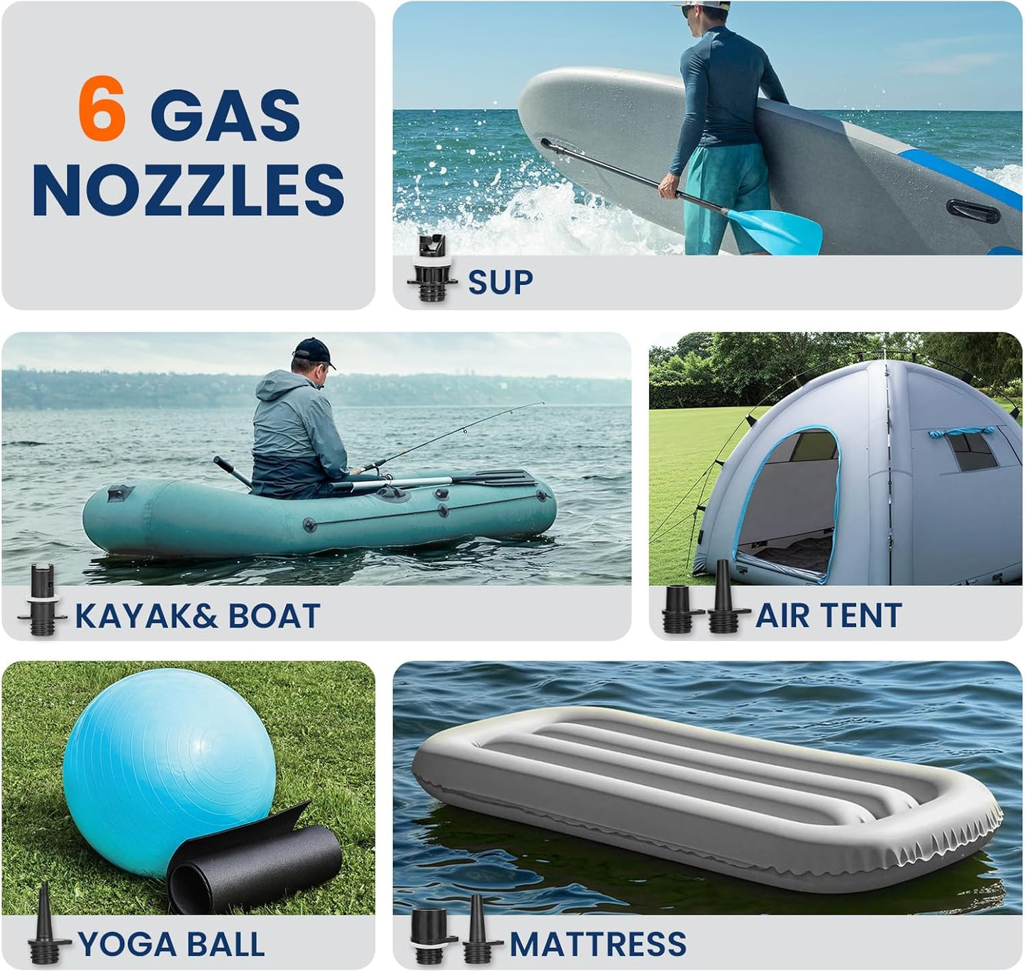 Overmont Electric Paddle Board Pump