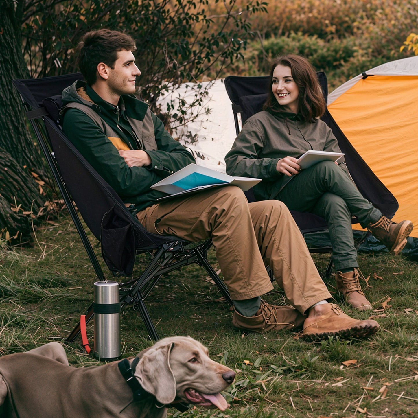 Overmont Ultralight Portable Camping Chair High Back