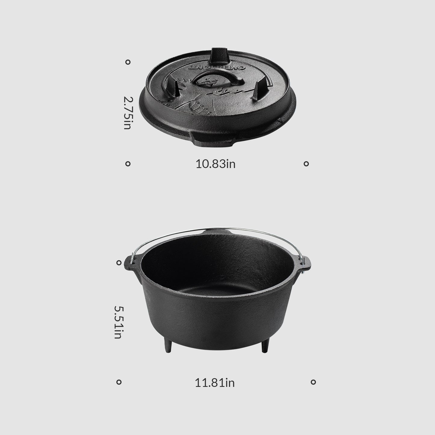 4.4 QT dutch oven SIZE