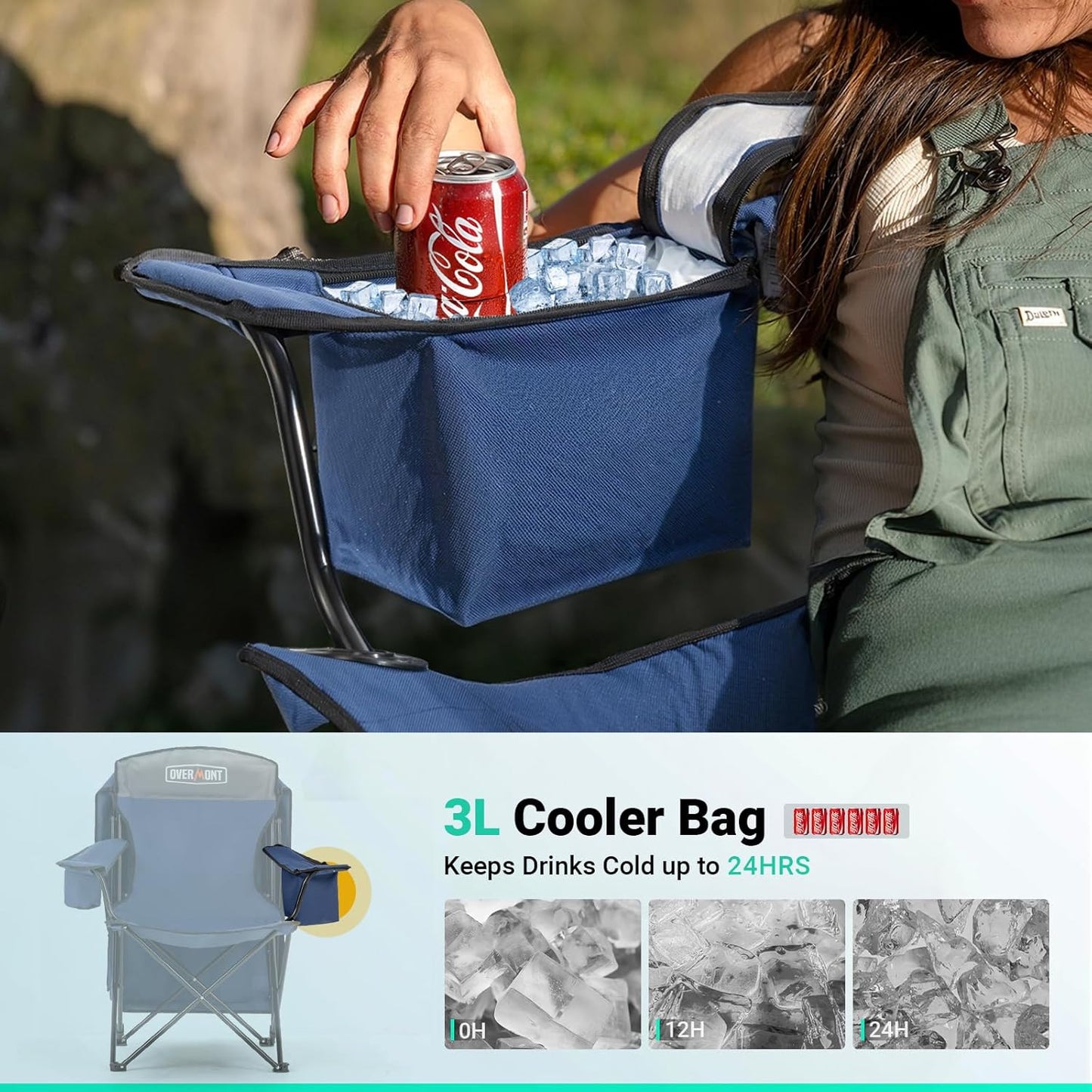 Overmont Beach Chair with Umbrella
