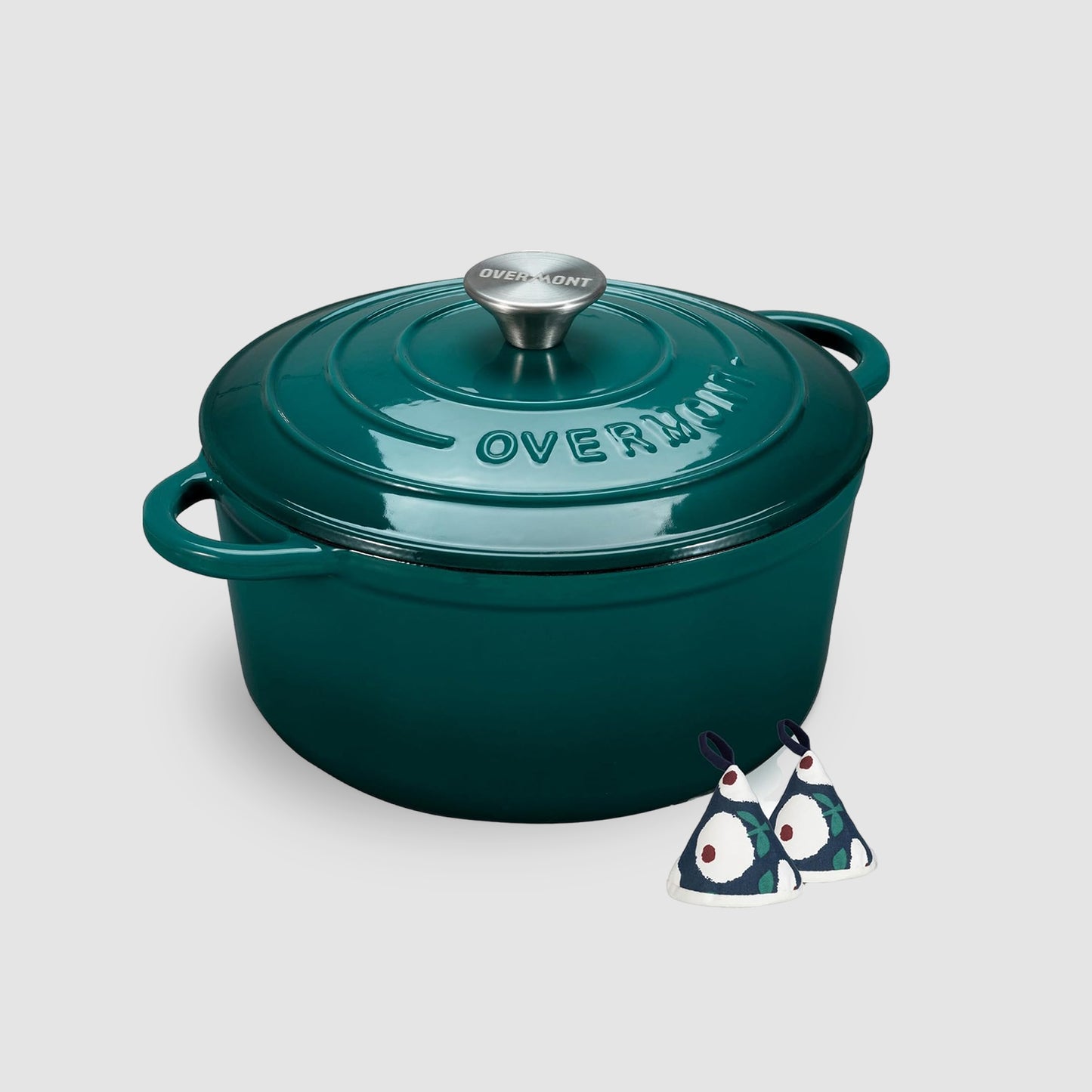 Overmont 5.5QT Enameled Cast Iron Dutch Oven
