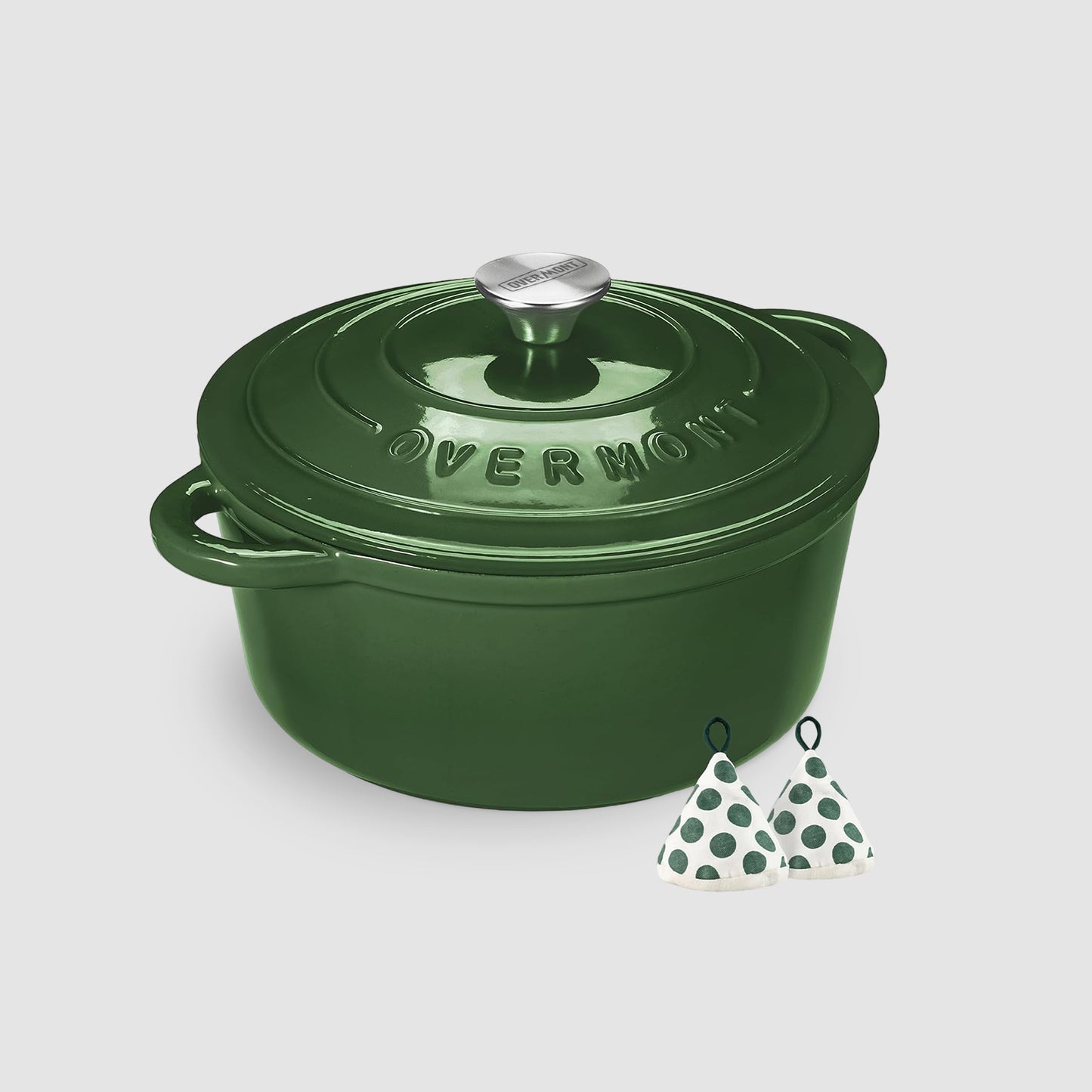 Overmont 5.5QT Enameled Cast Iron Dutch Oven