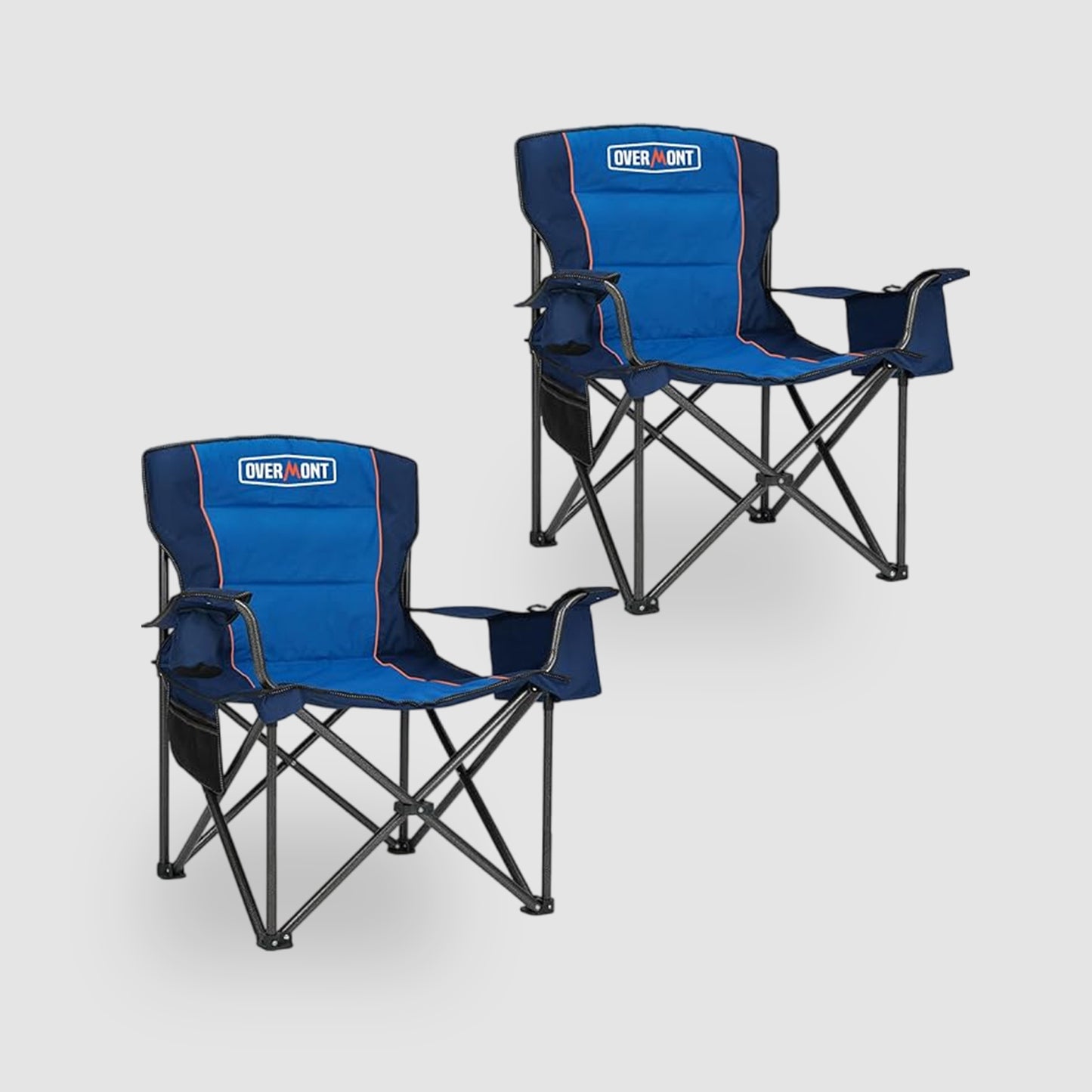 Overmont 2-Pack Oversized Folding Camping Chair Set