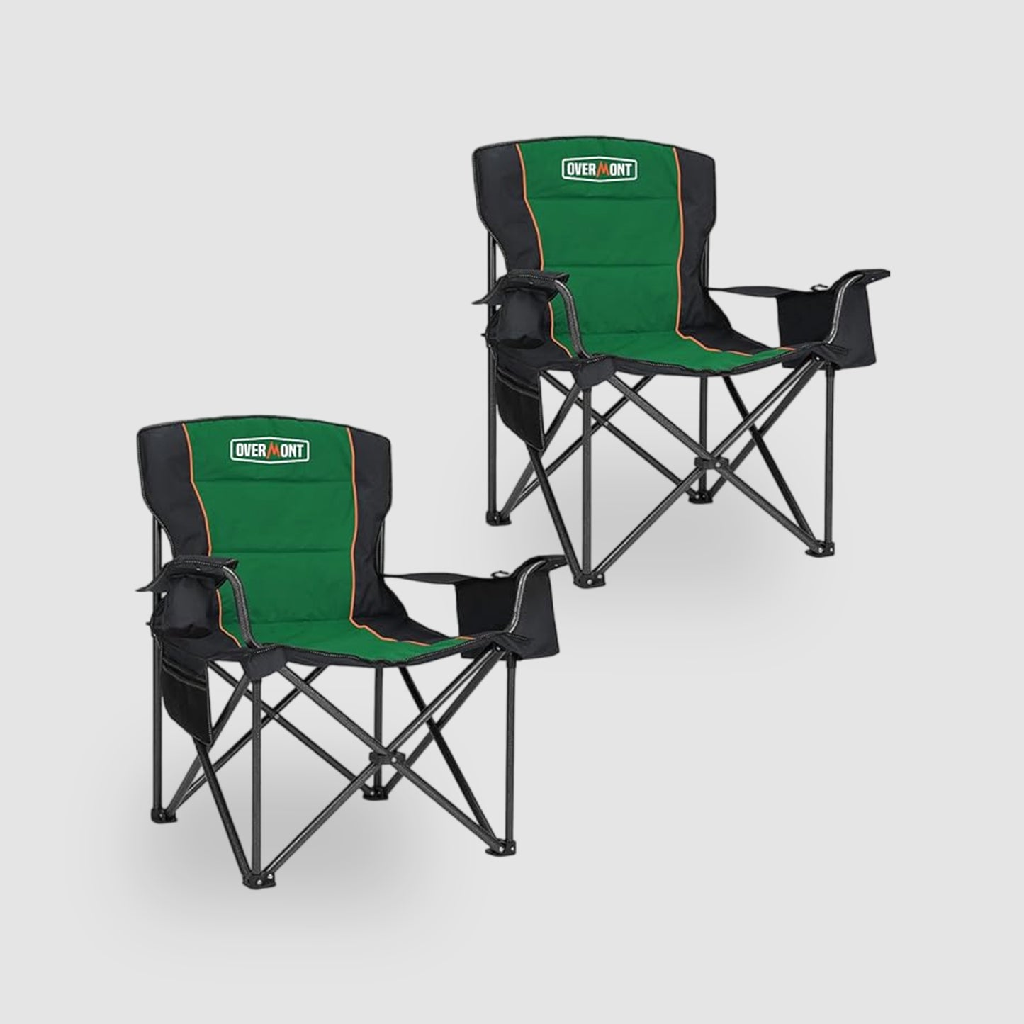 Overmont 2-Pack Oversized Folding Camping Chair Set