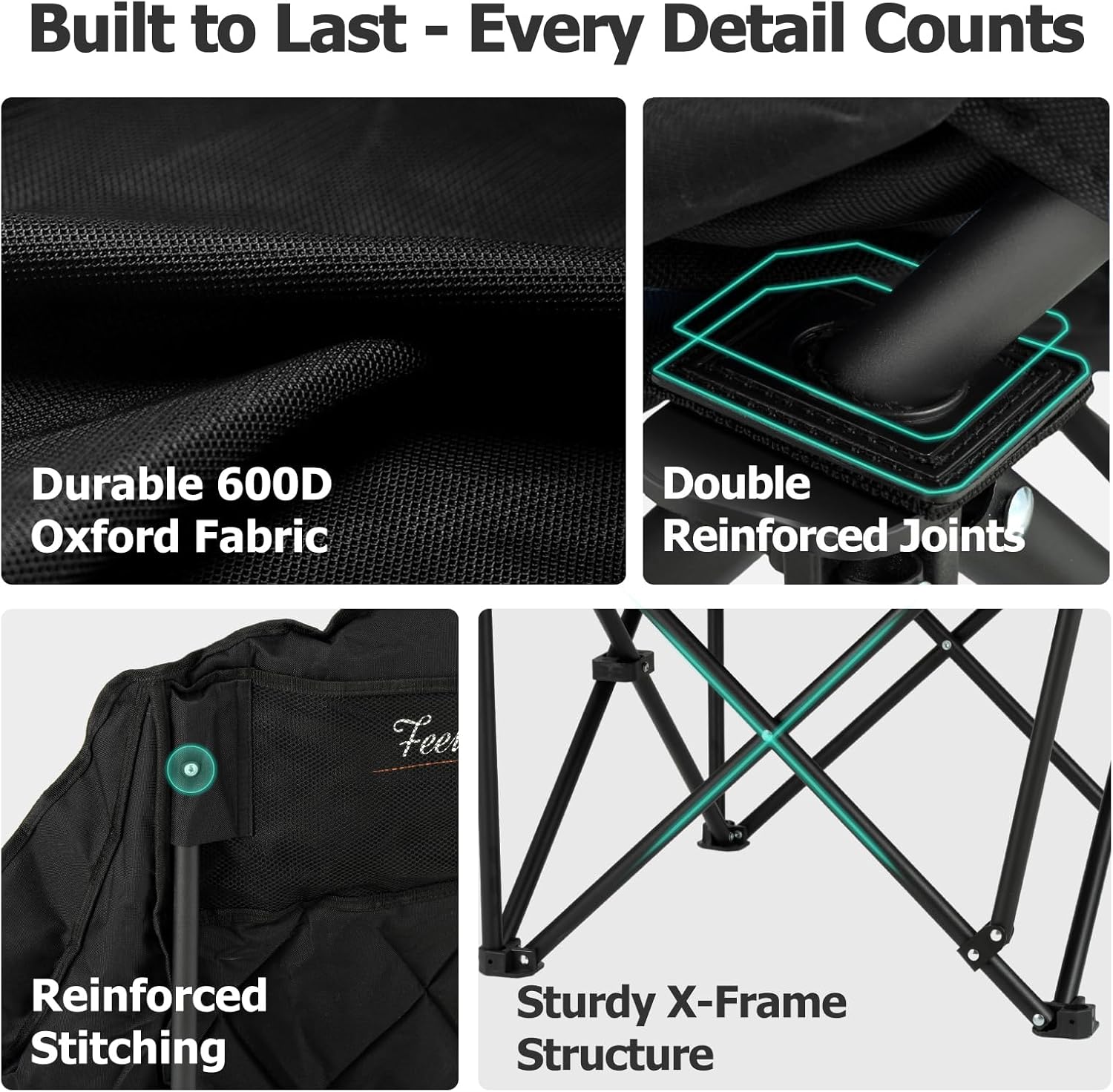 Overmont Oversized XL Camping Chair for Adults