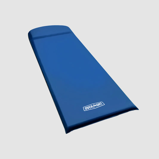 blue self inflating sleeping pad