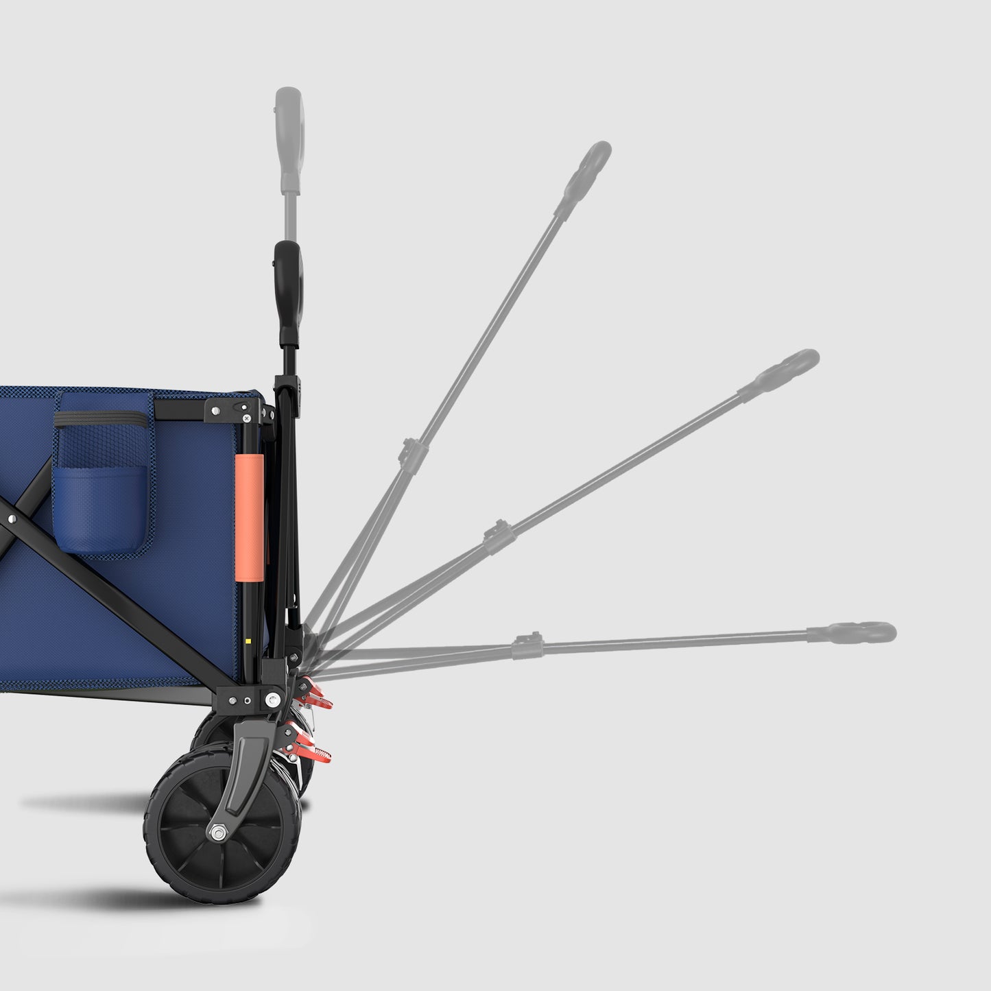 3.2 In wheel blue folding wagon handle