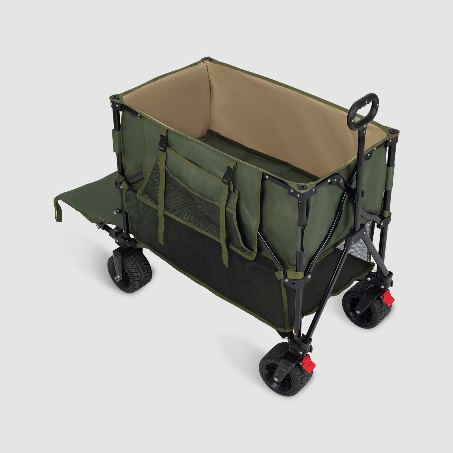green double folding wagon cart