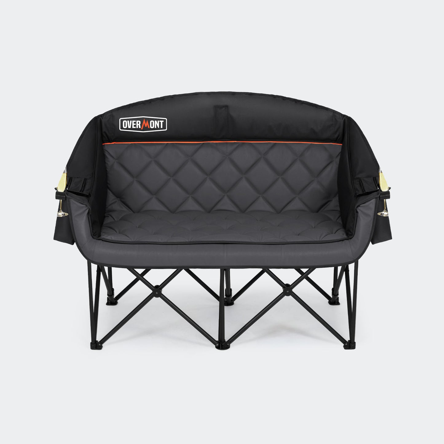 double camping chair black