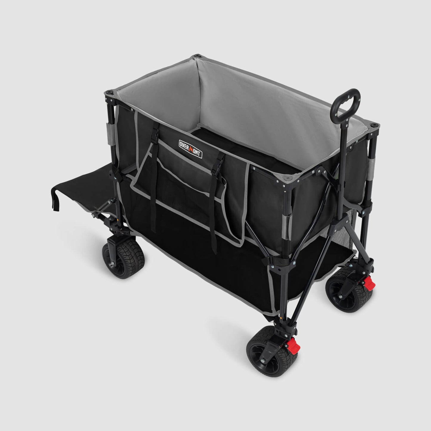 Overmont Foldable Double Decker Wagon Cart