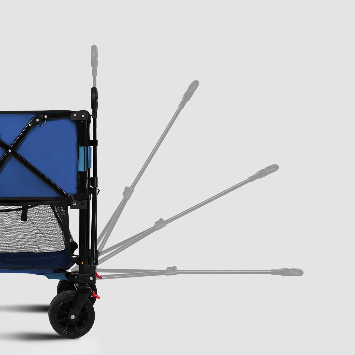 Overmont Foldable Double Decker Wagon Cart