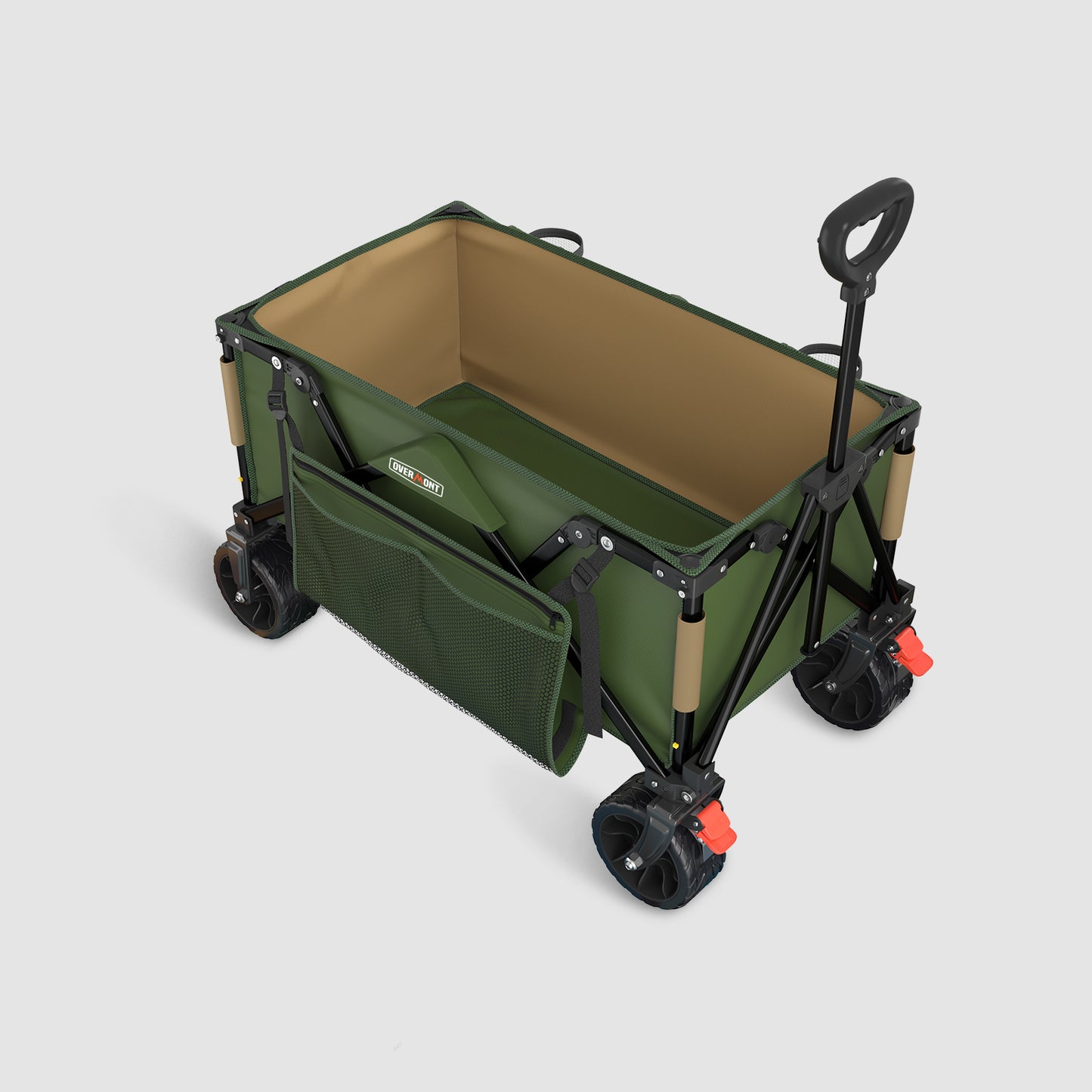 3.2 In wheel green folding wagon