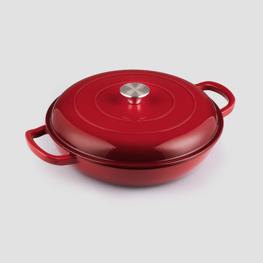 red enameled cast iron