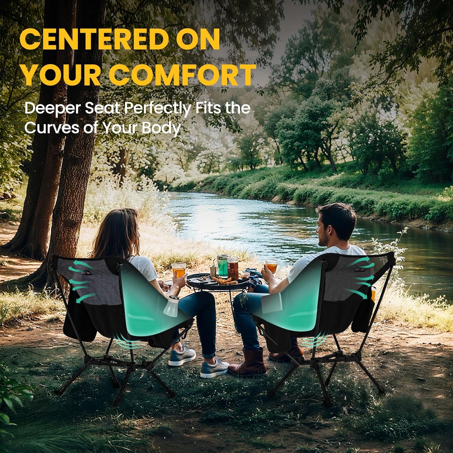 Overmont Ultralight Portable Camping Chair