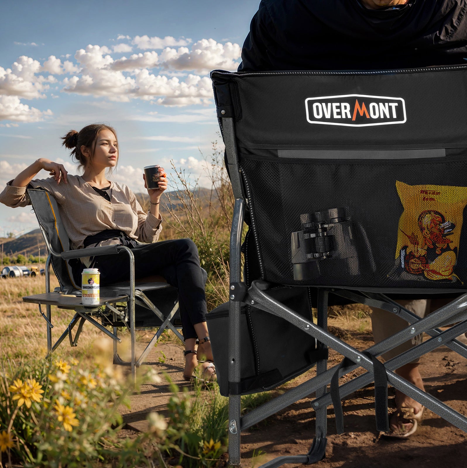 Overmont Oversized Lightweight Foldable Directors Chairs