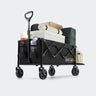 Overmont 100L Collapsible Foldable Wagon Cart - Black