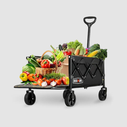 Overmont 100L Collapsible Foldable Wagon Cart