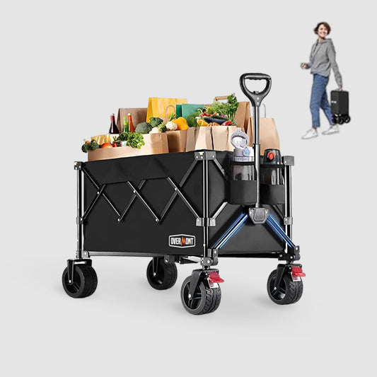 Overmont 150L Ultra-Compact Collapsible Wagon Cart