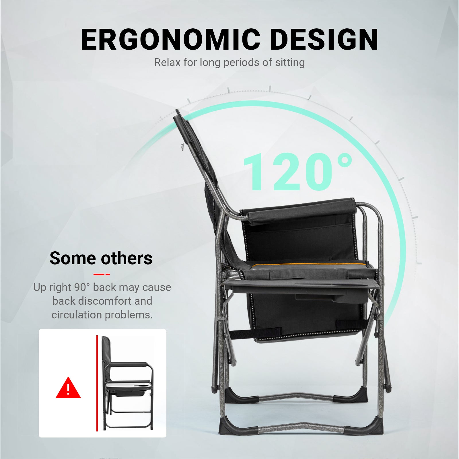 Overmont Oversized Lightweight Foldable Directors Chairs