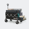 Overmont 200L Foldable Collapsible Wagon with Tailgate - Black