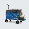 Overmont 200L Foldable Collapsible Wagon with Tailgate - Navy