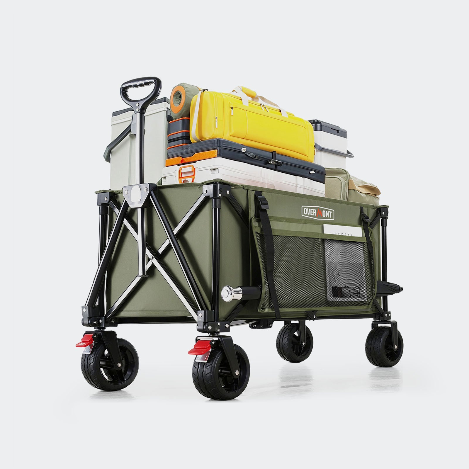 220l collapsible wagon green