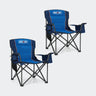 Overmont 2-Pack Oversized Folding Camping Chair Set - Navy