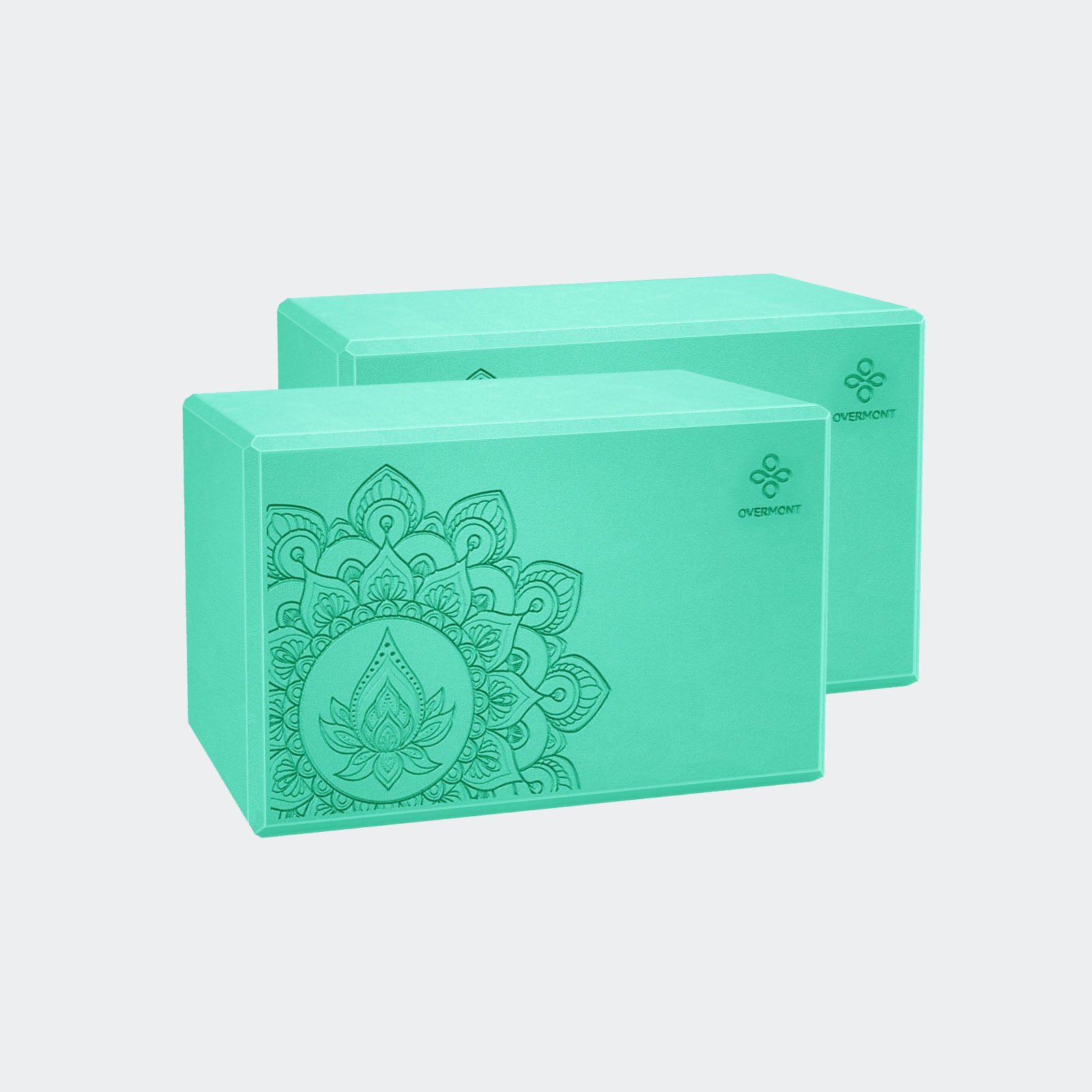 2pcs yoga block green