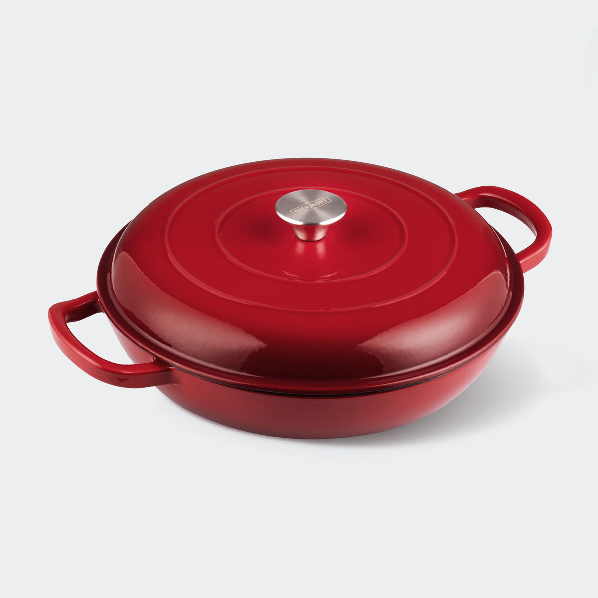 Braisers Cookware Overmont 3.8 Quart Cast Iron Enameled Braiser Cookware – Overmontoutdoor
