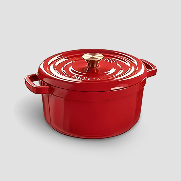 Overmont 5QT Enameled Cast Iron Dutch Oven