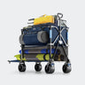 Overmont 400L Foldable Double Decker Wagon Cart - Navy