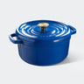 Overmont 5QT Enameled Cast Iron Dutch Oven Multicolor - Navy