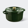 Overmont 5QT Enameled Cast Iron Dutch Oven Multicolor - Green