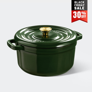 Overmont 5QT Enameled Cast Iron Dutch Oven