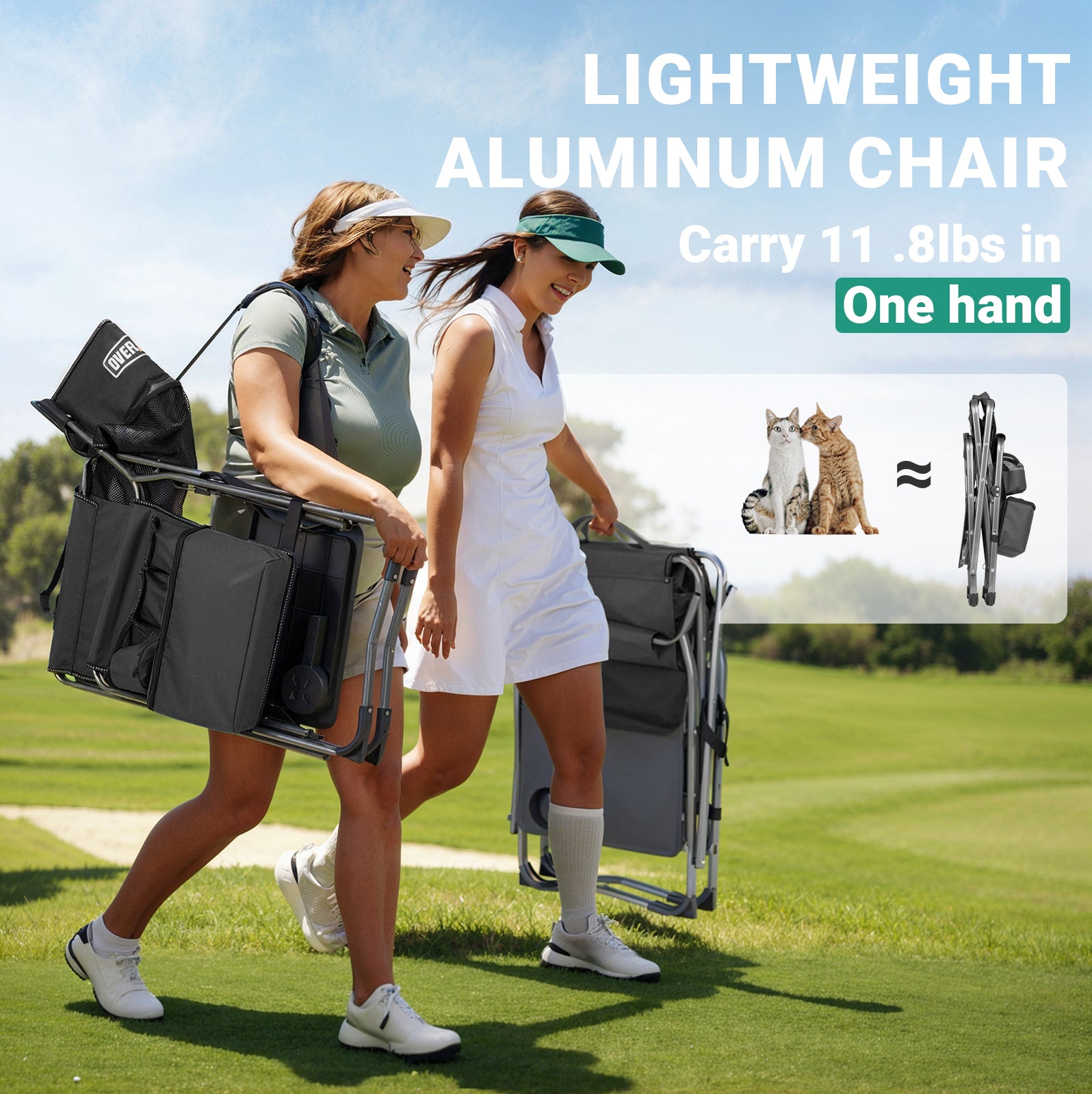 Overmont Oversized Lightweight Foldable Directors Chairs