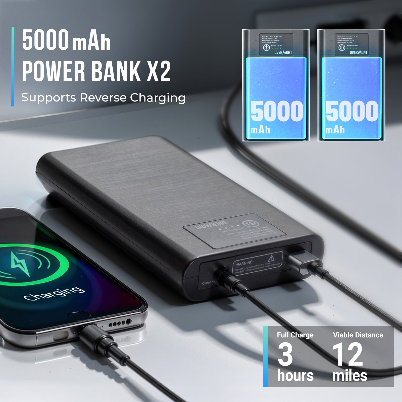 Overmont 200L Electric Collapsible Folding Wagon Cart