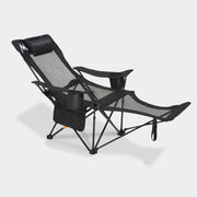 Overmont Reclining Camping Chair with Removable Footrest