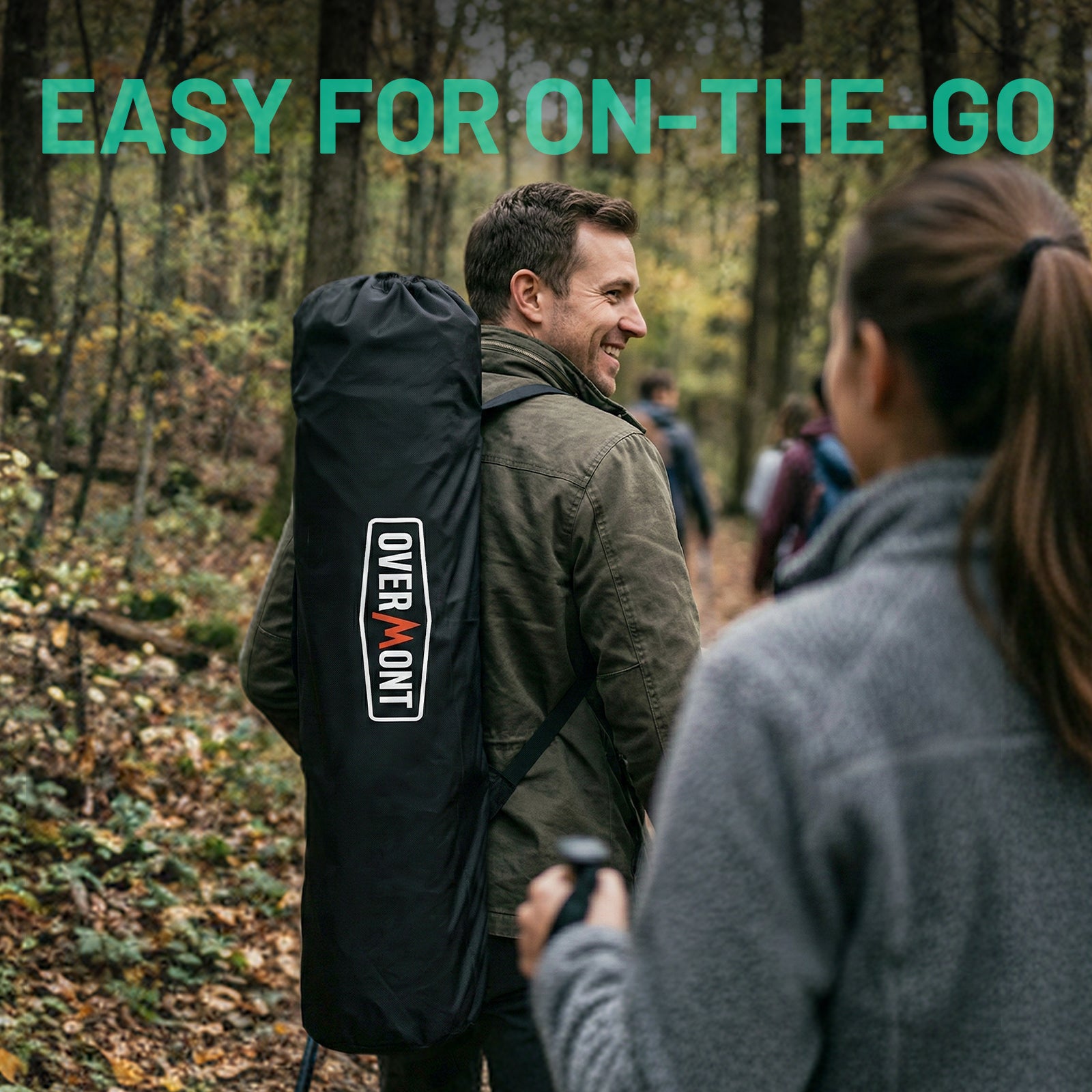 Overmont Reclining Camping Chair with Removable Footrest