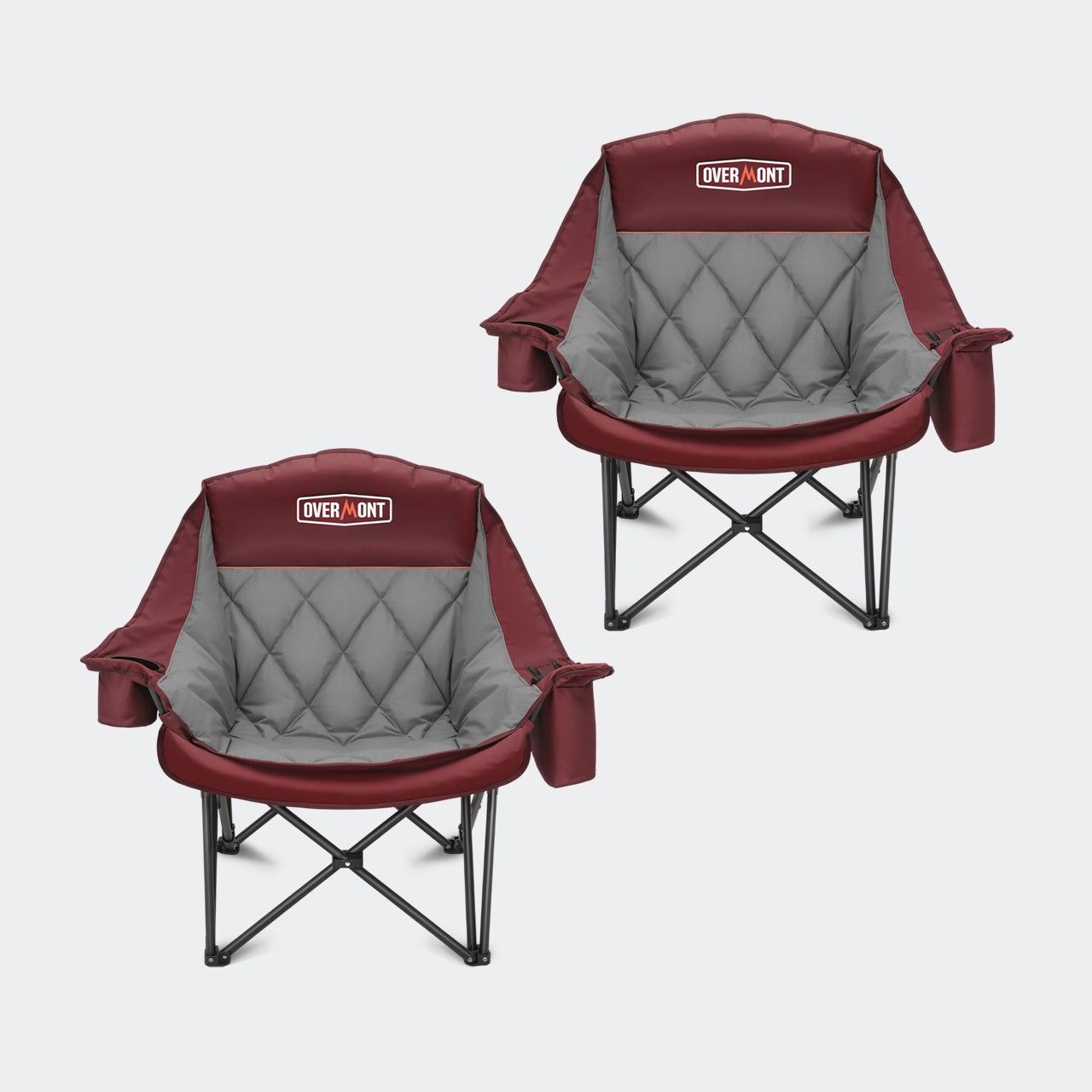 Overmont Oversized XL Heavy-Duty Padded Camping Chair for Adults