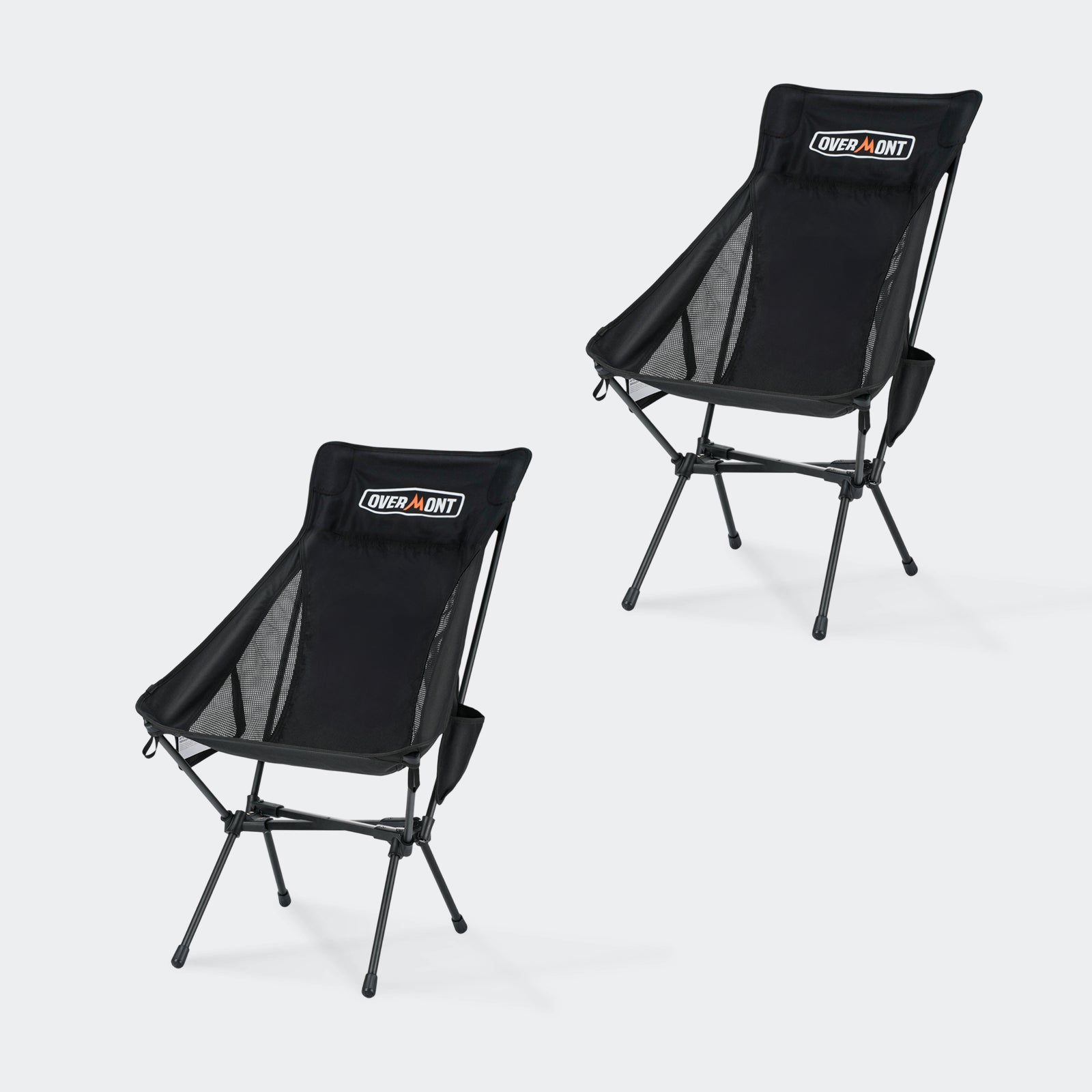 Overmont Ultraleichter tragbarer Campingstuhl mit hoher Rückenlehne