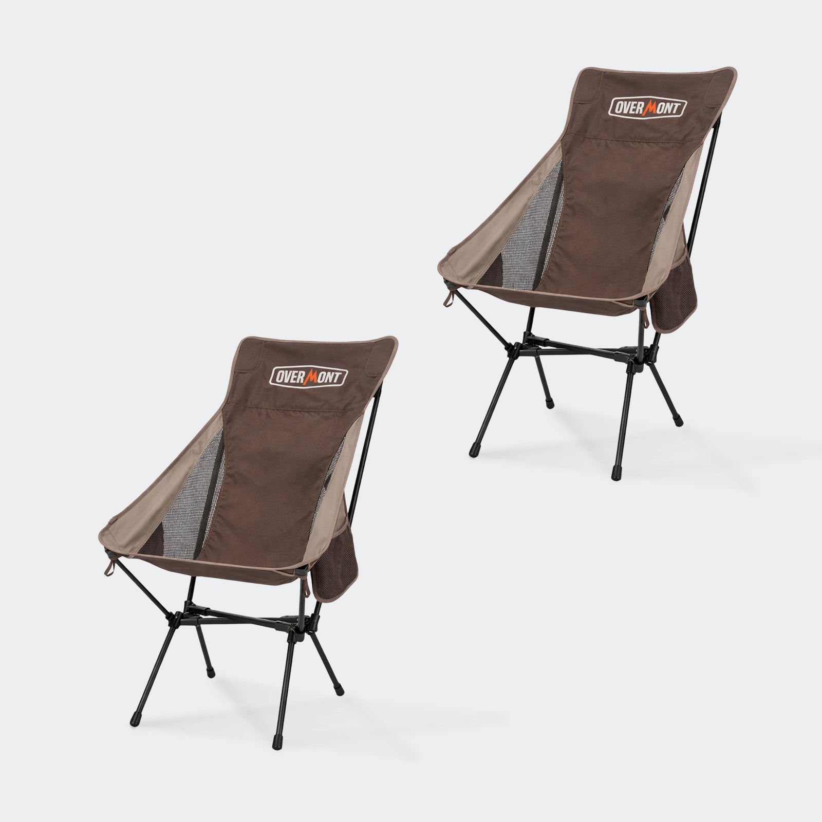 Overmont Ultraleichter tragbarer Campingstuhl mit hoher Rückenlehne