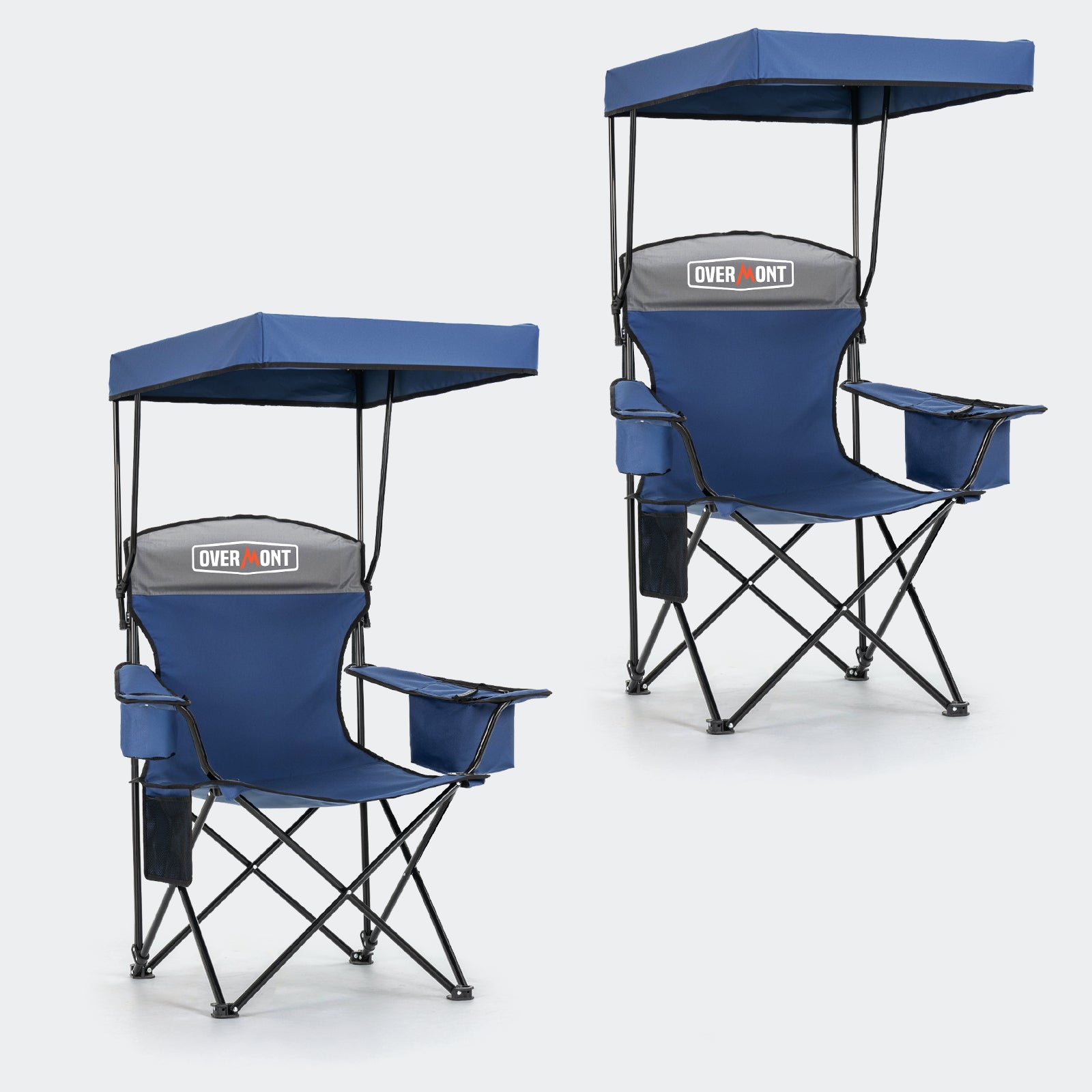 Chaise longue de plage Overmont avec parasol